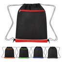 210D Polyester Drawstring Backpack Bag With Zipper