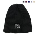 Rib Knit Cuff-less Sports Beanie New Beanie
