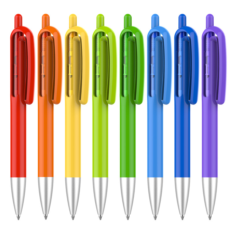 Vibrant Colored Retractable Retractable Ballpo Ballpoint Pen