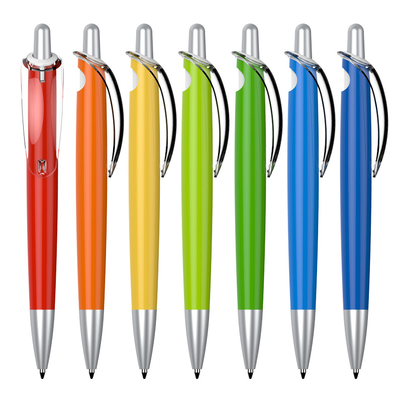 Custom Logo Vibrant Retractable Ballpoint Pen