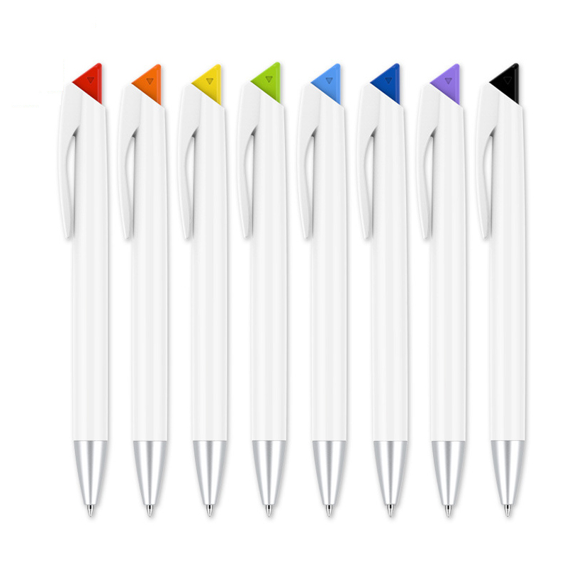 White Retractable Ballpoint Pen