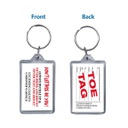 Plastic Photo Frame Keychain