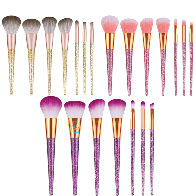 7pcs Cosmetic Makeup Brush Set / Eyebrow Eyeliner Brush