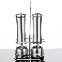 [S0501000032] Electric Stainless Steel Salt and Pepper Mill Set 