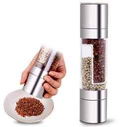 [S0501000034] 2-in-1  Stainless Steel Salt and Pepper Mill  