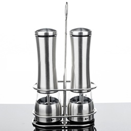 [S0501000044] Stainless Steel Pepper Mill and Salt Grinder Set