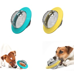 亚马逊宠物用品热卖啃咬耐咬狗玩具飞盘飞碟漏食球器益智狗狗用品