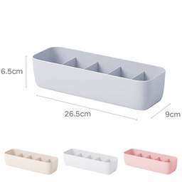 HOB6054 - Multifunction Closet Organizer 可叠加无盖分格袜子收纳盒塑料内衣内裤储物盒桌面抽屉整理盒家用