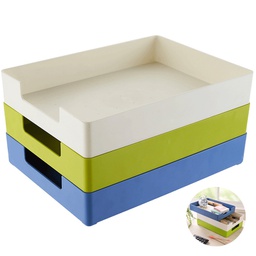 OFA1015 - Desktop File Organizer Tray 可叠加办公室办公桌收纳桌面物品文件桌上收纳盒a4纸整理盒文件盒