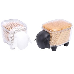 OFB1007 - Creative Animal-Shaped Desktop Storage Box 小绵羊棉签盒收纳盒 塑料桌面羊型收纳盒