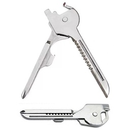 [S0600000224] Multi-function Key Ring Fold able 6 In 1 Mini Knife Tools