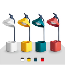 Flexible LED Rechargeable Table Lamp With Square Pen Holder