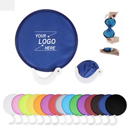 Twist Polyester Folding Fan with Plastic Handle