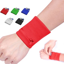 [S1400000066] Terry Cotton Wristband with Zipper Pocket