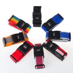 Polyester Luggage Strap with 3-Digit Lock Suitcase Belts