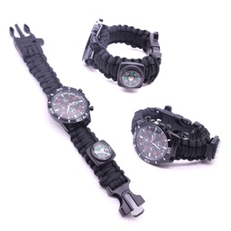 Outdoor Waterproof Survival Bracelet Watch 