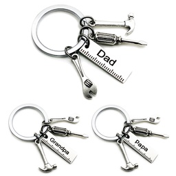 [S0103030001] Pop Keychain with Ruler Hammer Wrench Screwdriver for Father's Day