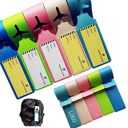 [S0600000279] PU Baggage Tags Travel Bag Tags