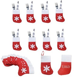 [S0500000226] Christmas Stocking Silverware Pocket