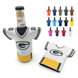 Jersey Beer Bottle Cooler Holder Neoprene Sleeve