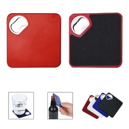 [S0500000235] Square Coaster with Bottle Opener