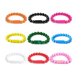 [S0801020059] Lightning Charger Cable Beaded Bracelet