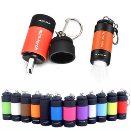 Mini USB Flashlight Keychain