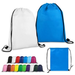 Plain Polyester Drawstring Backpack laundry bags