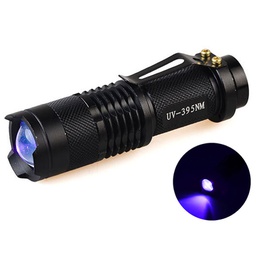[S0502030001] Black Ultraviolet (UV) Led Flashlight