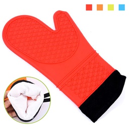 Silicone Oven Mitt with Cotton Lining