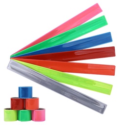 [S1101020012] Reflective Safety Slap Band