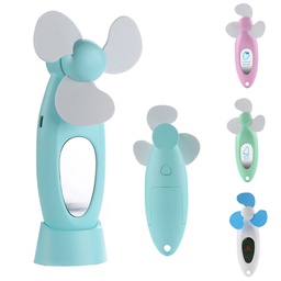 [S0605000013] Mini USB Fan with Mirror