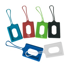 [S1309000011] Silicone Luggage Tag with a Hollow