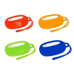 [S1309000012] Silicone Oval Luggage Tag