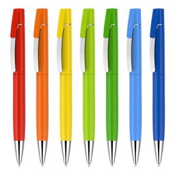 Custom Logo Metal Plastic Colorful Ballpoint Pen