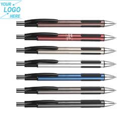 Metal Plastic Retractable Custom Logo Ballpoint