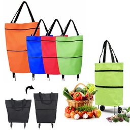 Collapsible Shoulder and Trolley Shopping Bag