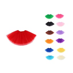 Little Girls 3-Layer Short Ballet Tulle Tutu Skirt