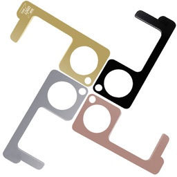 Non-Contact Sanitary Tool / Zinc Alloy Key For Door Opener