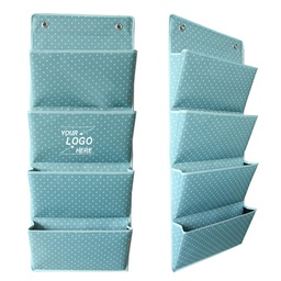 HOB6029 - Multi-pocket Hanging Organizer 专业生产家居布艺收纳挂袋 多色挂墙置物环保收纳悬挂防尘袋订做