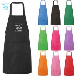Kitchen Aprons With Pocket / Solid Color Apron