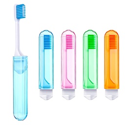 Foldable travel toothbrush