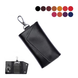 Leather Key Bag Holder, Key Case With 6 Hook