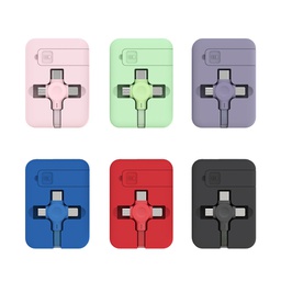 Stretchable 3-In-1 USB Charge Cable&amp;Phone Stand
