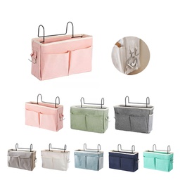 Multi-pocket Canvas Storage Organizer   Dormitory storage bedside hanging basket Student dormitory