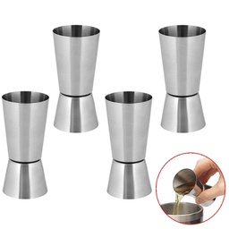 [S0502070107] 1/2-1 OZ Stainless Steel Double Bar Cocktail Jigger