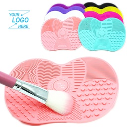 Apple-shape Makeup Brush Cleaner Mat / Cosmetic Brush