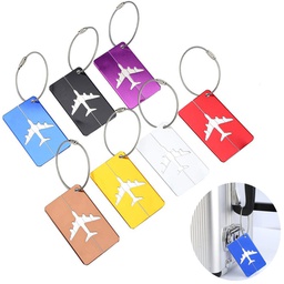 Aluminum Airplane Pattern Travel Luggage Tag / Creative Tag