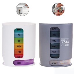 Oval Rainbow 7-Day Tower / 7 day pill box
