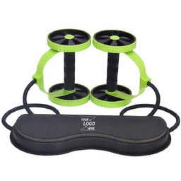 [S1400000135] Two-Wheeled Abdominal Fitness Device / Roller Exercise